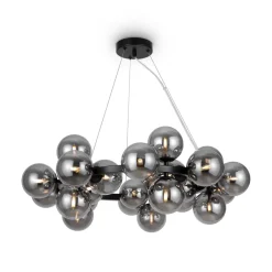 Maytoni Hängelampe Metall Rauchglas G9 69 cm breit Kugel Schirm< Hängelampen|Bürolampen