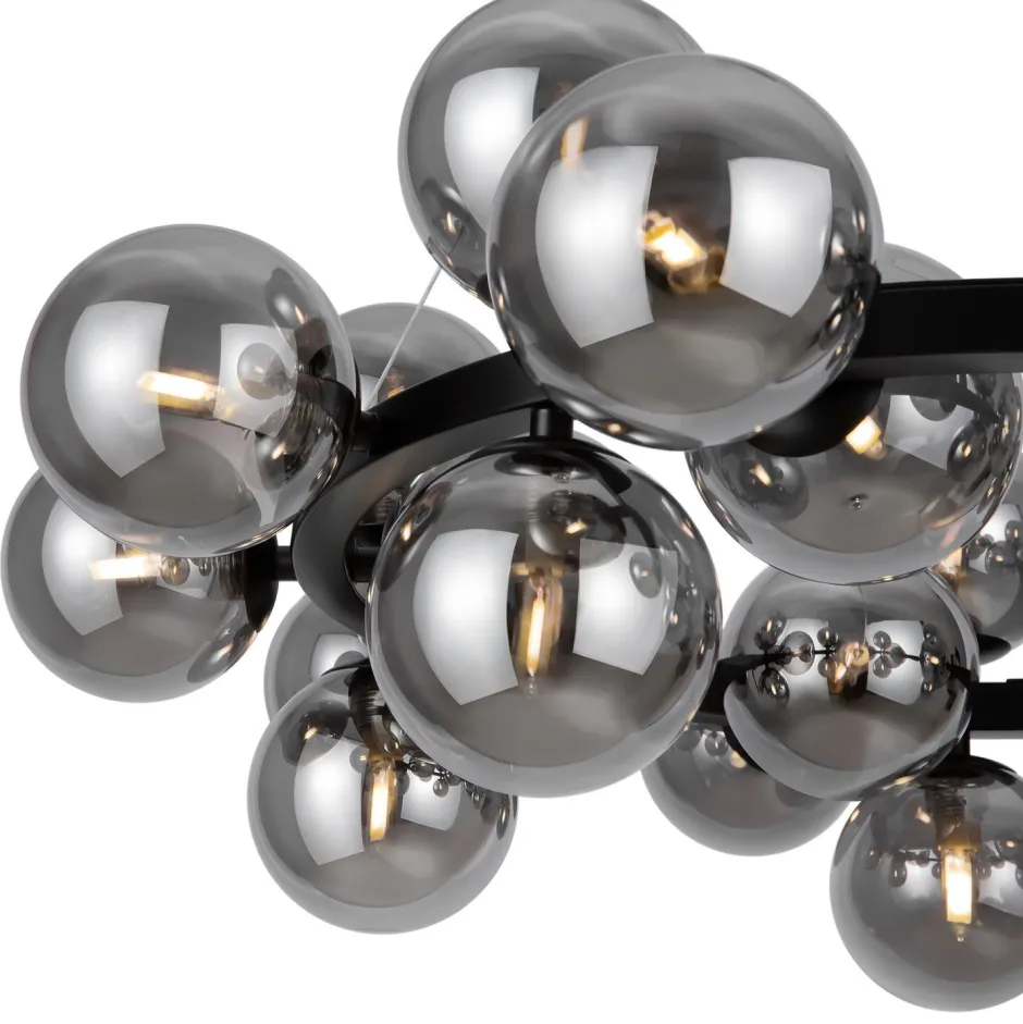 Maytoni Hängelampe Metall Rauchglas G9 69 cm breit Kugel Schirm< Hängelampen|Bürolampen