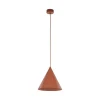 Hängelampen|Esszimmer Lampen*TK Lighting Hängelampe Metall Rot Ø 25 cm H: max. 160 cm E27 Retro