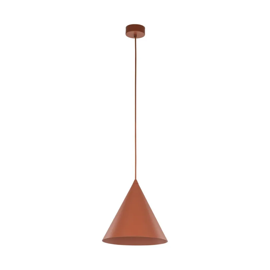 Hängelampen|Esszimmer Lampen*TK Lighting Hängelampe Metall Rot Ø 25 cm H: max. 160 cm E27 Retro