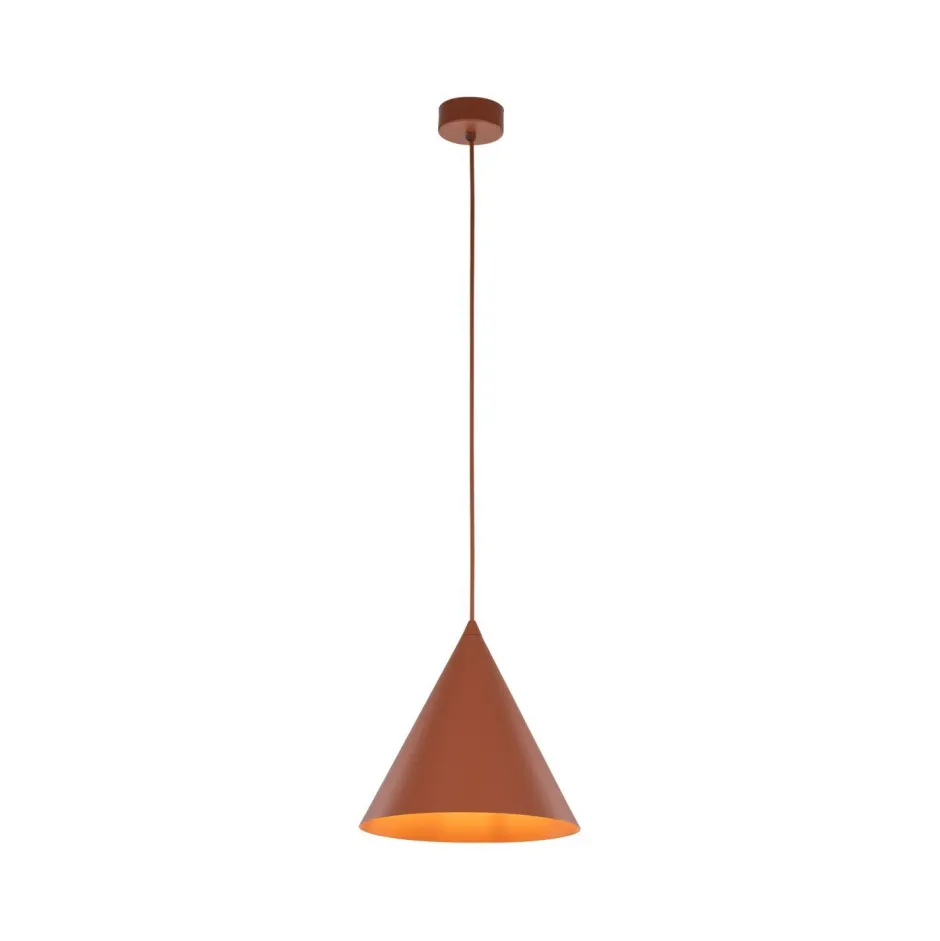 Hängelampen|Esszimmer Lampen*TK Lighting Hängelampe Metall Rot Ø 25 cm H: max. 160 cm E27 Retro