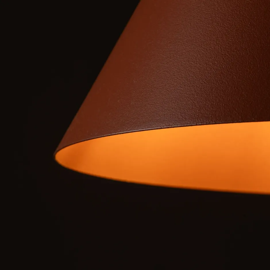 Hängelampen|Esszimmer Lampen*TK Lighting Hängelampe Metall Rot Ø 25 cm H: max. 160 cm E27 Retro