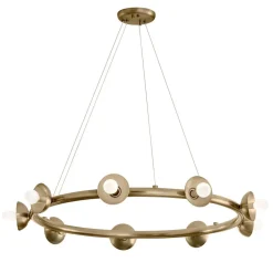 Hängelampen|Bürolampen*Elstead Hängelampe Metall rund D: 87,6 cm H: max. 185,5 cm E14