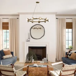 Hängelampen|Bürolampen*Elstead Hängelampe Metall rund D: 87,6 cm H: max. 185,5 cm E14