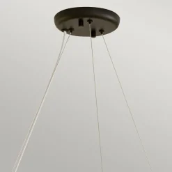 Elstead Hängelampe Metall rund D: 87,6 cm H: max. 185,5 cm Schwarz< Hängelampen|Bürolampen