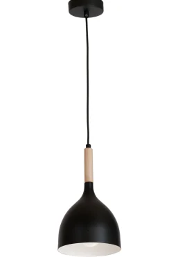 Hängelampen|Wohnzimmerlampen*Luminex Hängelampe Metall Schirm Skandinavisch Schwarz E27