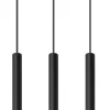 Hängelampen|Moderne Lampen*Sollux Hängelampe Metall Schwarz Gold länglich 3-flammig G9