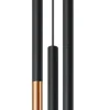 Moderne Lampen|Esszimmer Lampen*Sollux Hängelampe Metall Schwarz Kupfer höhenverstellbar G9