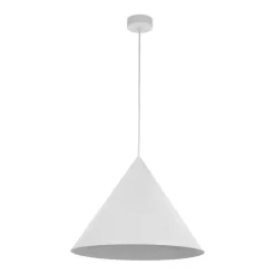 TK Lighting Hängelampe Metall Weiß Ø 50 cm H: max. 170 cm E27 Retro< Schlafzimmer Lampen|Küchenlampen