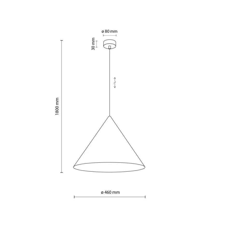 TK Lighting Hängelampe Metall Weiß Ø 50 cm H: max. 170 cm E27 Retro< Schlafzimmer Lampen|Küchenlampen