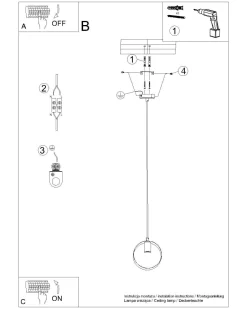 Sollux Hängelampe Modern rund Ø 18 cm Metall Weiß E27 HIAS< Hängelampen|Esszimmer Lampen