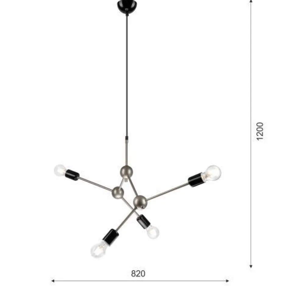 Lamkur Hängelampe Pendelleuchte Edelstahl Metall Esszimmer< Hängelampen|Esszimmer Lampen