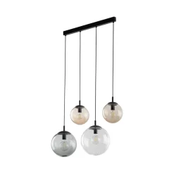 Hängelampen|Esszimmer Lampen*TK Lighting Hängelampe Rauchglas L: 87 cm H: max. 175 cm E27 4-flammig