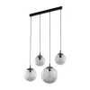 Hängelampen|Esszimmer Lampen*TK Lighting Hängelampe Rauchglas Metall L: 87 cm H: 140 cm 4x E27