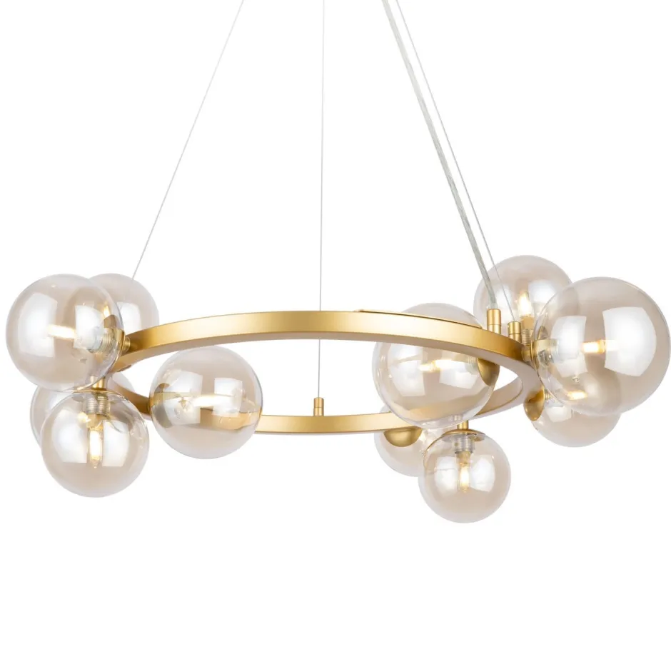 Maytoni Hängelampe Rauchglas Metall G9 67 cm breit Kugel Schirm< Hängelampen|Bürolampen