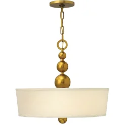 Hängelampen|Vintage Lampen*Elstead Hängelampe ROMINA in Messing Ø51cm Pendelleuchte