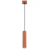 Sollux Hängelampe Rot schmal Ø 8 cm H: max. 118 cm GU10< Wohnzimmerlampen|Metall Lampen