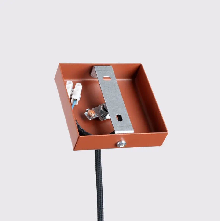 Sollux Hängelampe Rot schmal Ø 8 cm H: max. 118 cm GU10< Wohnzimmerlampen|Metall Lampen