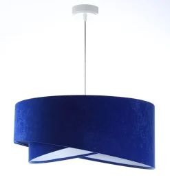 Hängelampen|Bürolampen*BPS Koncept Hängelampe rund Ø 50 cm E27 Weiß Kobaltblau rund