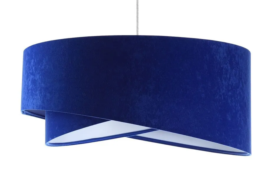 Hängelampen|Bürolampen*BPS Koncept Hängelampe rund Ø 50 cm E27 Weiß Kobaltblau rund