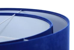 Hängelampen|Bürolampen*BPS Koncept Hängelampe rund Ø 50 cm E27 Weiß Kobaltblau rund