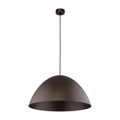 TK Lighting Hängelampe rund Ø 50 cm H: max. 1,7 m Braun Metall E27< Schlafzimmer Lampen|Küchenlampen