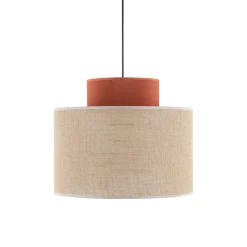 Wohnzimmerlampen|Stofflampen*TK Lighting Hängelampe rund Ø 20 cm H: max. 170 cm E27 Jute Stoff