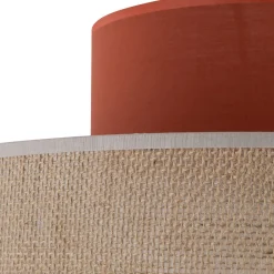 Wohnzimmerlampen|Stofflampen*TK Lighting Hängelampe rund Ø 20 cm H: max. 170 cm E27 Jute Stoff