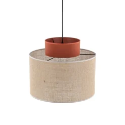 Wohnzimmerlampen|Stofflampen*TK Lighting Hängelampe rund Ø 20 cm H: max. 170 cm E27 Jute Stoff