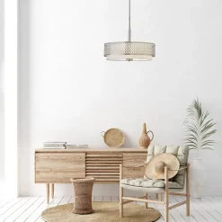 Elstead Hängelampe rund Ø 53,4 cm höhenverstellbar blendarm< Hängelampen|Bürolampen