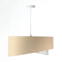 BPS Koncept Hängelampe rund Ø 50 cm Stoff Velours Optik E27 wohnlich< Bürolampen|Schlafzimmer Lampen