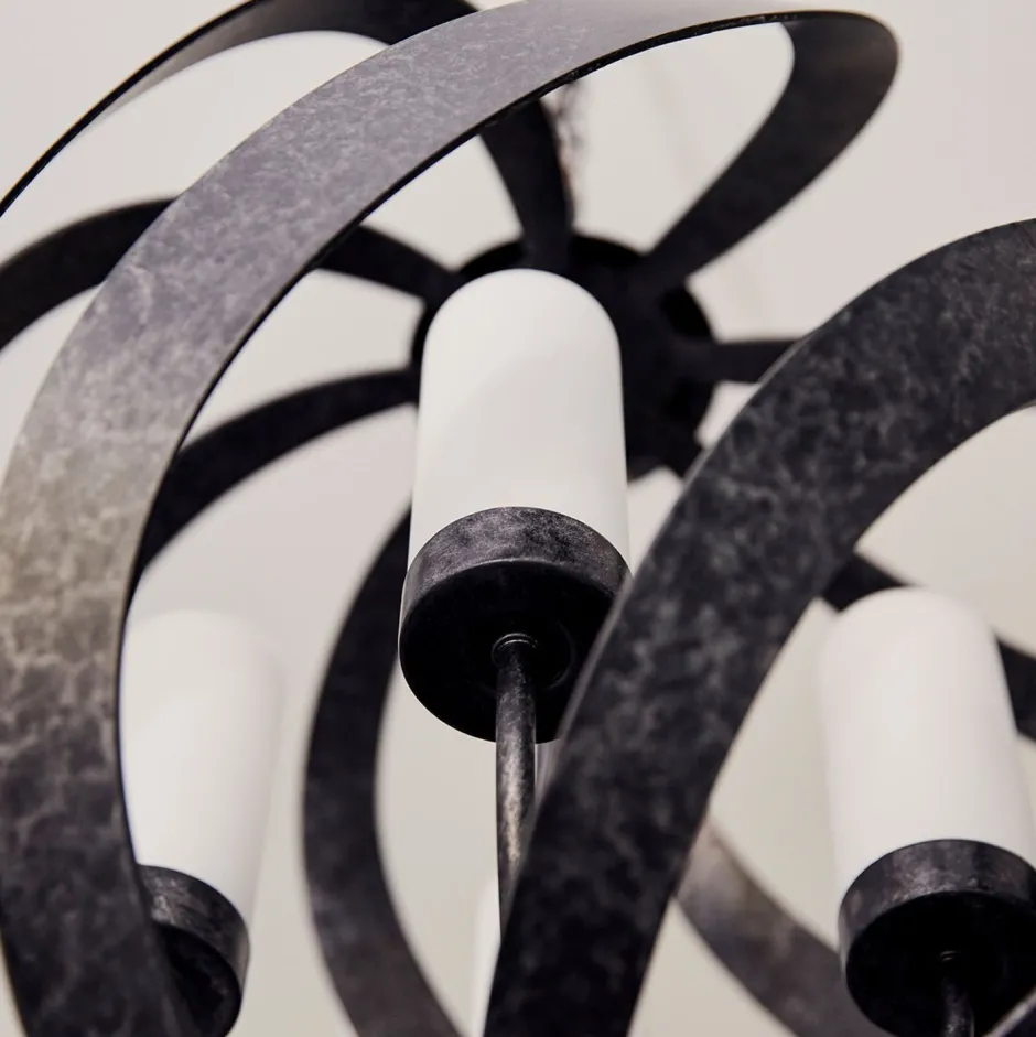 Kugellampen|Rustikale Lampen*Elstead Hängelampe rund Ø50 cm 4x E14 Outdoor Terrasse