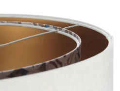 BPS Koncept Hängelampe rund D: 50 cm E27 Stoff Velours Optik KARIM< Hängelampen|Bürolampen