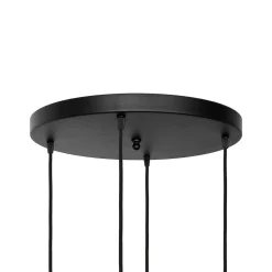 Giovanni Battista Hängelampe rund D: 49,5 cm Glas Messing Eisen Schwarz Weiß< Bürolampen|Lampen Aus Aller Welt