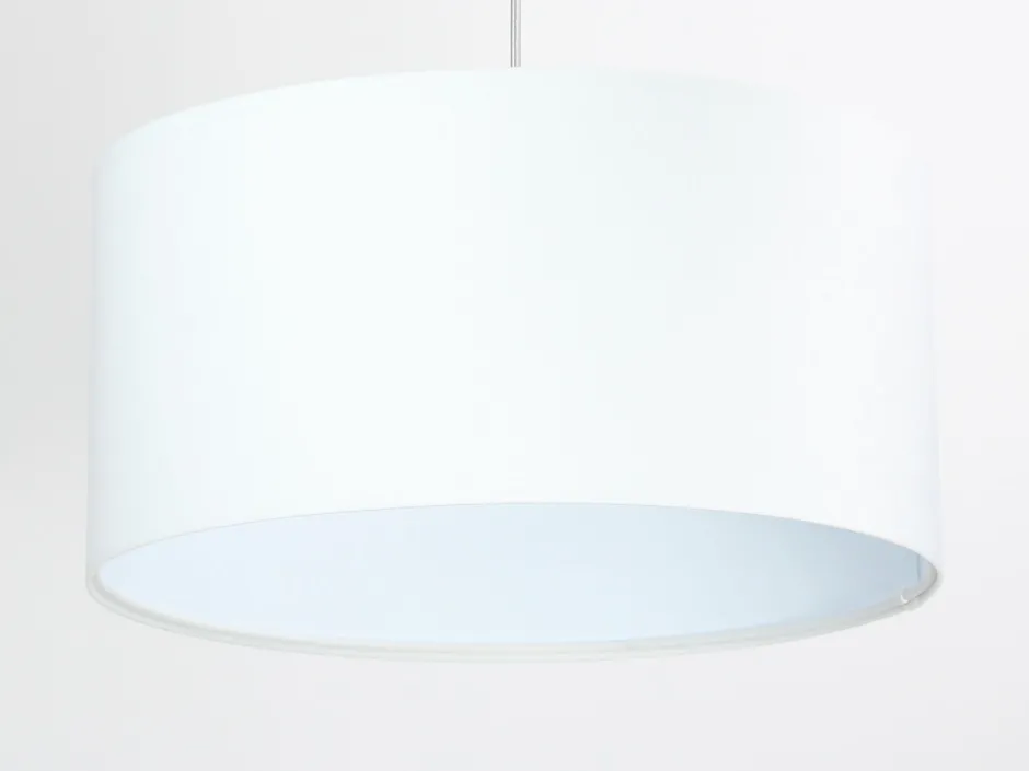 BPS Koncept Hängelampe rund Weiß Stoff Retro Wohnzimmer JERRY< Hängelampen|Esszimmer Lampen