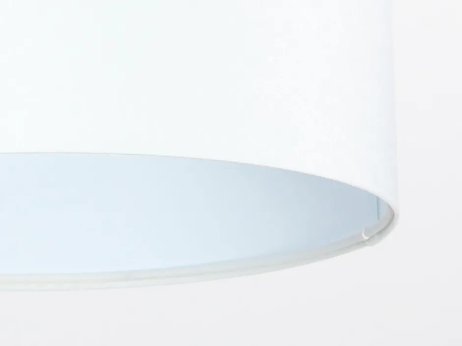 BPS Koncept Hängelampe rund Weiß Stoff Retro Wohnzimmer JERRY< Hängelampen|Esszimmer Lampen