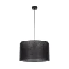 Hängelampen|Bürolampen*TK Lighting Hängelampe Schwarz Ø 50 cm H: max. 180 cm E27 Stoff