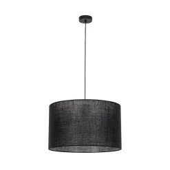 Hängelampen|Bürolampen*TK Lighting Hängelampe Schwarz Ø 50 cm H: max. 180 cm E27 Stoff
