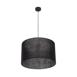 Hängelampen|Bürolampen*TK Lighting Hängelampe Schwarz Ø 50 cm H: max. 180 cm E27 Stoff