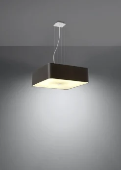Sollux Hängelampe Schwarz blendarm B: 55 cm Stoff Glas< Hängelampen|Esszimmer Lampen