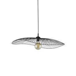 Searchlight Hängelampe Schwarz E27 Ø 53 cm Metall Retro Design CARINA< Wohnzimmerlampen|Retro Lampen