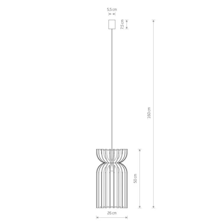 Nowodvorski Hängelampe Schwarz E27 Holz höhenverstellbar wohnlich< Bürolampen|Lampen Aus Aller Welt
