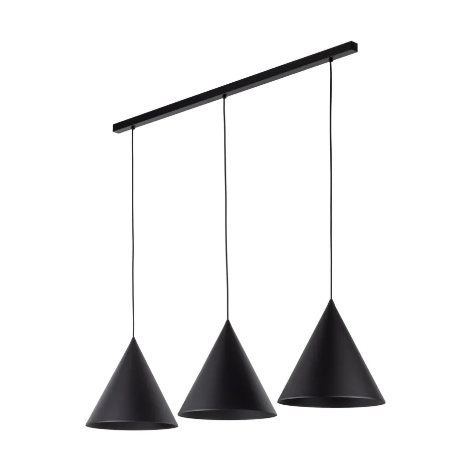 TK Lighting Hängelampe Schwarz 3-flammig Metall E27 höhenverstellbar< Hängelampen|Esszimmer Lampen