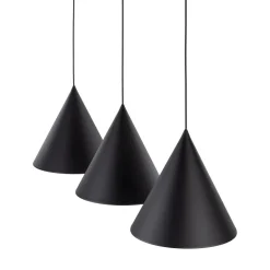 TK Lighting Hängelampe Schwarz 3-flammig Metall E27 höhenverstellbar< Hängelampen|Esszimmer Lampen