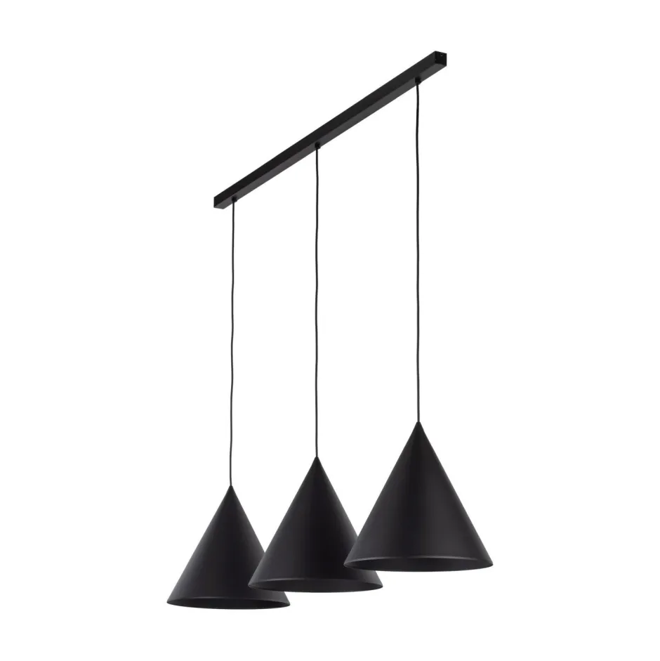 TK Lighting Hängelampe Schwarz 3-flammig Metall E27 höhenverstellbar< Hängelampen|Esszimmer Lampen