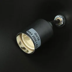 Wohnzimmerlampen|Metall Lampen*Nowodvorski Hängelampe Schwarz GU10 Ø 20,5 cm Metall Retro Design