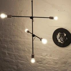 Nowodvorski Hängelampe Schwarz Industrial Design verstellbar E27< Hängelampen|Esszimmer Lampen