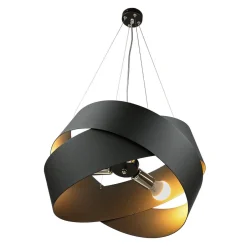 Hängelampen|Esszimmer Lampen*Emibig Hängelampe Schwarz Metall Design höhenverstellbar