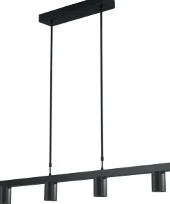 Masterlight Hängelampe Schwarz Metall 100 cm Esstisch ELSIE< Hängelampen|Wohnzimmerlampen