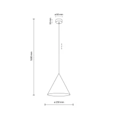 TK Lighting Hängelampe Schwarz Metall Ø 25 cm H: max. 160 cm E27< Hängelampen|Esszimmer Lampen